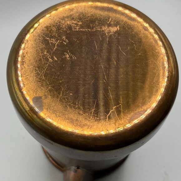 Vintage French copper with brass tea pot with nice patina - Picture 7 of 7